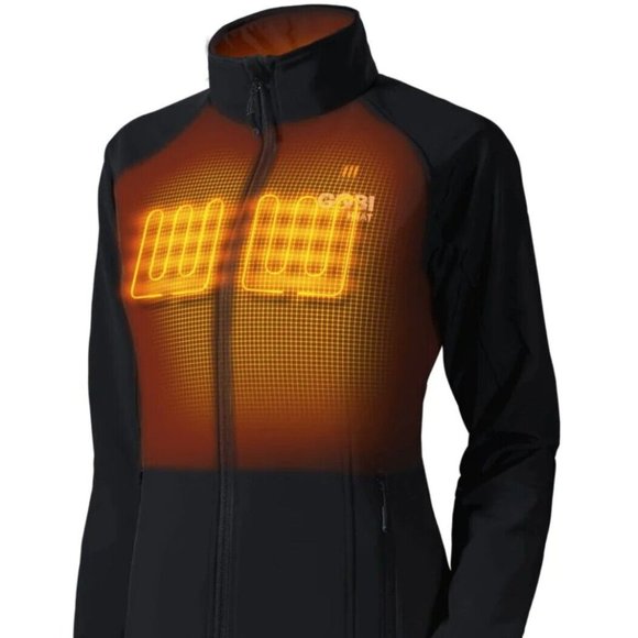 Gobi Heat Sahara 2XL Woman's 3 Zone Heated Jacket, Onyx - Picture 1 of 3